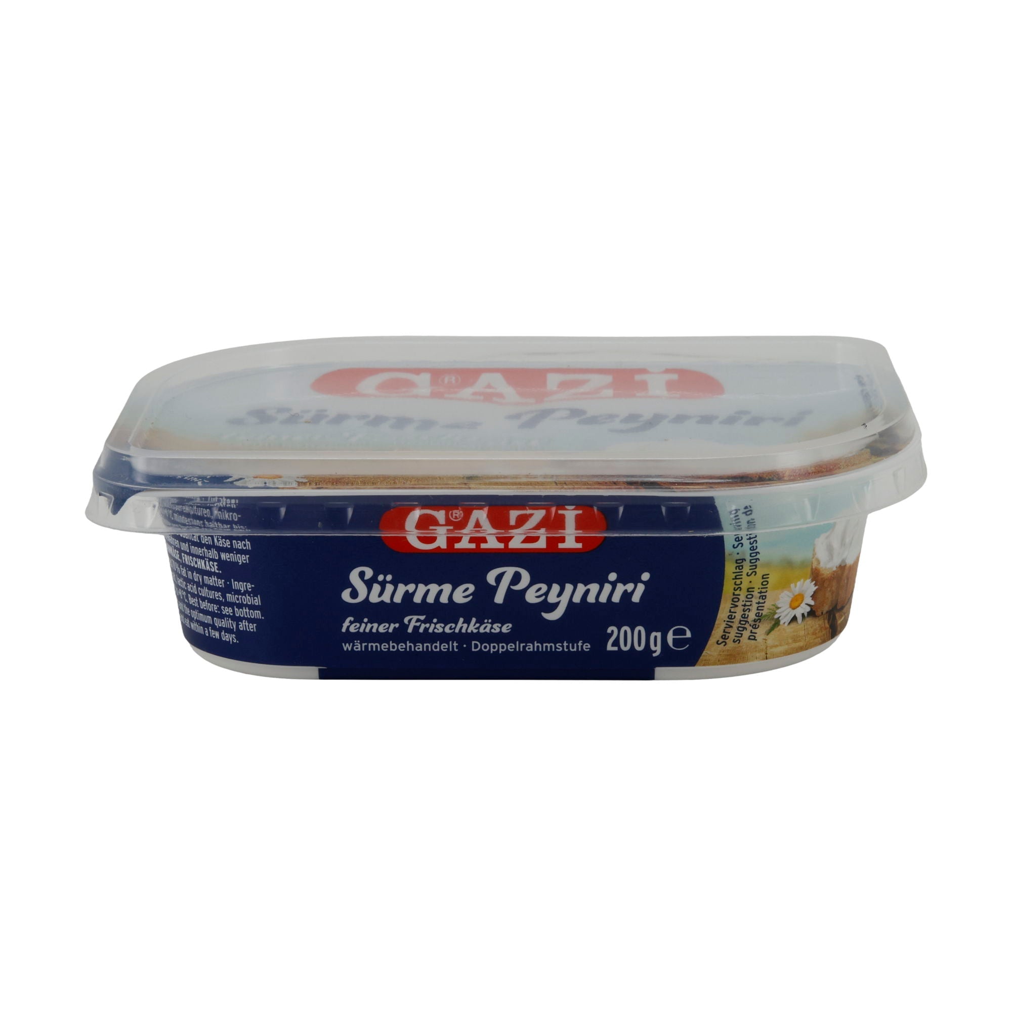 Frischkäse Gazi Sürme Peyniri | Frischkäse | Feiner, streichzarter Doppelrahm-Frischkäse | 200 g GAZI